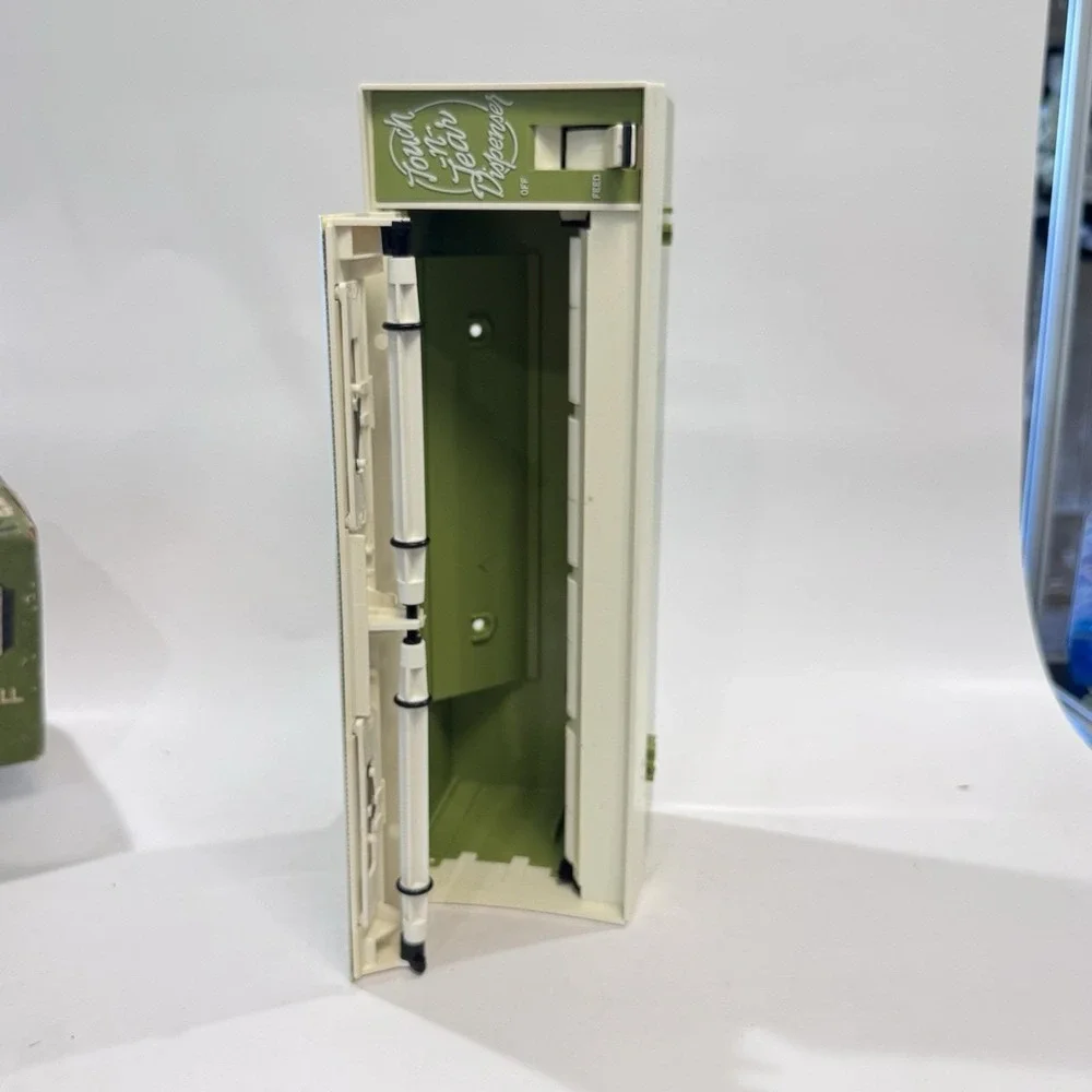 Vintage 70's Touch-n-Tear Automatic Foil Wrap Wax Dispenser Avocado Green IOB - Picture 7 of 15